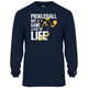 Men's Way of LIFE Core Performance Long-Sleeve Shirt in Navy