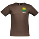 Men's ZZT Green Pro Cotton T-Shirt in Vintage Chocolate
