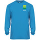 Men's ZZT Green Pro Core Performance Long-Sleeve Shirt in Electrical Blue