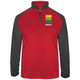 Men's ZZT Green Pro UV 1/4 Zip in Red