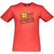 Men's Over The Net Cotton T-Shirt in Vintage Red