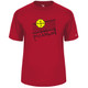 Men's Over The Net Core Performance T-Shirt in Red