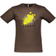 Men's Splatter Cotton T-Shirt in Vintage Chocolate