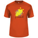 Men's Splatter Core Performance T-Shirt in Burnt Orange