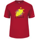 Men's Splatter Core Performance T-Shirt in Red