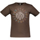 Men's Circle of Friends Cotton T-Shirt in Vintage Chocolate