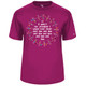 Men's Circle of Friends Core Performance T-Shirt in Hot Pink