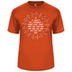 Men's Circle of Friends Core Performance T-Shirt in Burnt Orange
