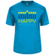 Men's Hanukkah Core Performance T-Shirt  in Electric Blue