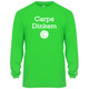 Men's Carpe Dinkem Core Performance Long-Sleeve Shirt in Lime