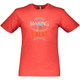 Men's Tennis Court Cotton T-Shirt in Vintage Red