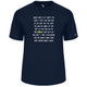 Men's Pickleball Talk Core Performance T-Shirt in Navy