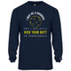 Men's I May Be a Grandpa Core Performance Long-Sleeve Shirt in Navy