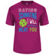 Men's Rating Schmating Core Performance T-Shirt in Hot Pink