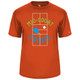 Men's Mid-Court Crisis Core Performance T-Shirt in Burnt Orange