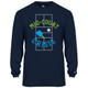 Men's Mid-Court Crisis Core Performance Long-Sleeve Shirt in Navy