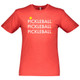 Men's Triple Pickleball Cotton T-Shirt in Vintage Red