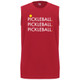 Men's Triple Pickleball Core Performance Sleeveless Shirt in Red