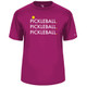 Men's Triple Pickleball Core Performance T-Shirt in Hot Pink