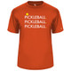 Men's Triple Pickleball Core Performance T-Shirt in Burnt Orange