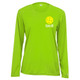 Women's Game On Pickleball Core Performance Long-Sleeve Shirt in Lime