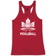 Women's Canada Pickleball Racerback Tank in Red