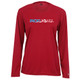 Women's Pickleball USA Core Performance Long-Sleeve Shirt in Red