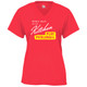 Women's Stay Out of the Kitchen Core Performance T-Shirt in Hot Coral