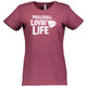 Women's Passion Cotton T-Shirt in Vintage Burgundy