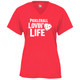 Women's Passion Core Performance T-Shirt in Hot Coral