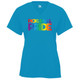 Women's Pickleball PRIDE Core Performance T-Shirt in Electric Blue