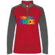 Women's Pickleball PRIDE UV 1/4 Zip in Red