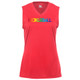 Women's Rainbow Core Performance Sleeveless Shirt in Hot Coral