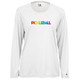 Women's Rainbow Core Performance Long-Sleeve Shirt in White