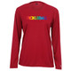 Women's Rainbow Core Performance Long-Sleeve Shirt in Red