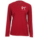 Women's Pickleball Tournaments Pro Core Performance Long-Sleeve Shirt in Red