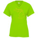 Women's Michigan Core Performance T-Shirt in Lime