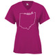 Women's Ohio Core Performance T-Shirt in Hot Pink