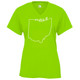 Women's Ohio Core Performance T-Shirt in Lime