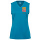 Women's ZZT Orange Pro Core Performance Sleeveless Shirt in Electric Blue