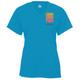 Women's ZZT Orange Pro Core Performance T-Shirt in Electric Blue