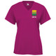 Women's ZZT Green Pro Core Performance T-Shirt in Hot Pink