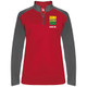 Women's ZZT Green Pro UV 1/4 Zip in Red