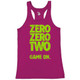 Women's Zero Zero Two Core Performance Racerback Tank in Hot Pink