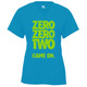 Women's Zero Zero Two Core Performance T-Shirt in Electric Blue