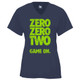 Women's Zero Zero Two Core Performance T-Shirt in Navy