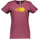 Women's Fast Ball Cotton T-Shirt in Vintage Burgundy