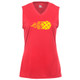 Women's Fast Ball Core Performance Sleeveless Shirt  in Hot Coral