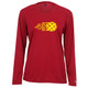 Women's Fast Ball Core Performance Long-Sleeve Shirt in Red