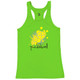 Women's Splatter Core Performance Racerback Tank in Lime